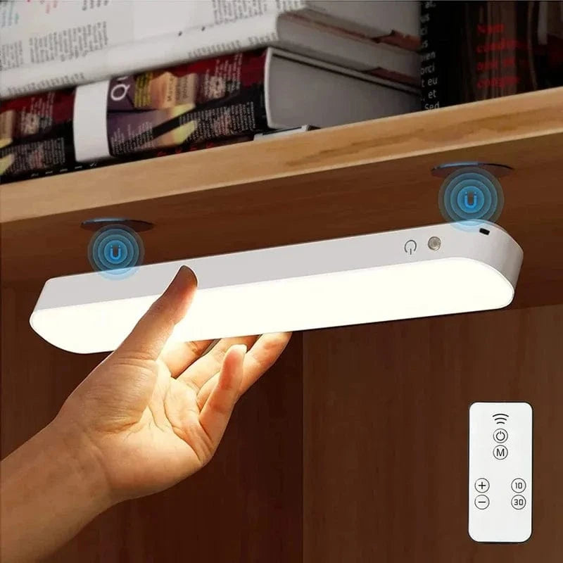 High Tech France Magnetic Dimming LED Desk Lamp with USB Rechargeable Adjustable Brightness Portable for Office Bedroom Study Computer Use