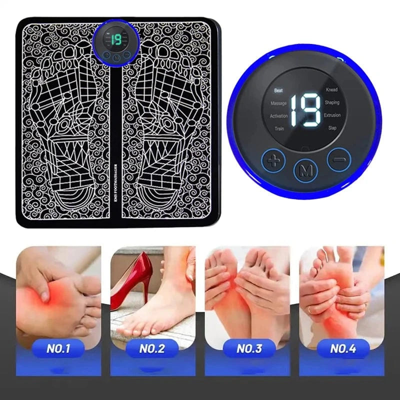 High Tech France black masseur electrique pour pieds