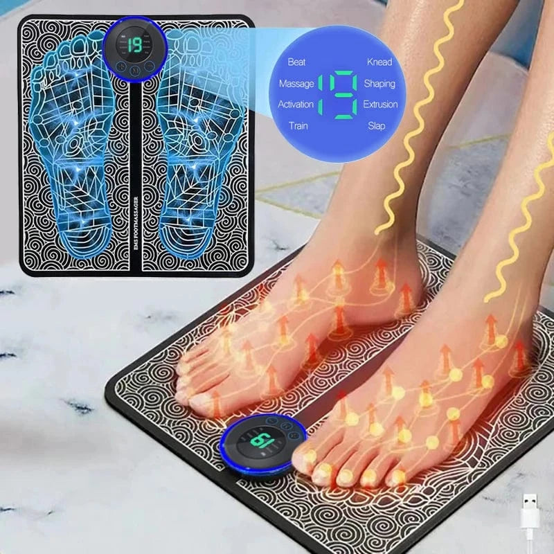 High Tech France black masseur electrique pour pieds