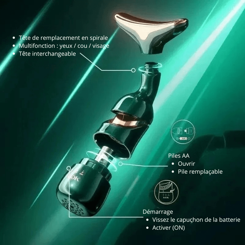 High Tech France Masseur électrique pour visage