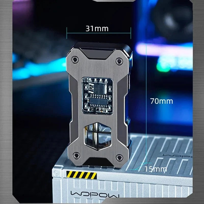 High Tech France Mecha Voice-activated Induction Smart Lighter Oil and Electric Dual-use Lighter High-end Gift Kerosene Type-C fast charging