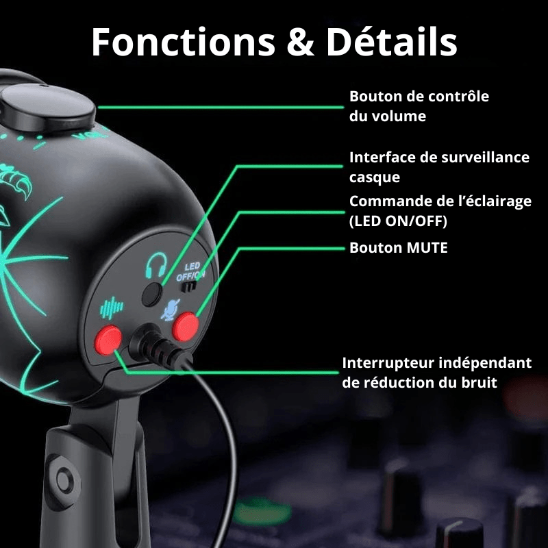 High Tech France Microphone USB gaming