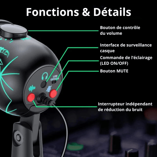 High Tech France Microphone USB gaming
