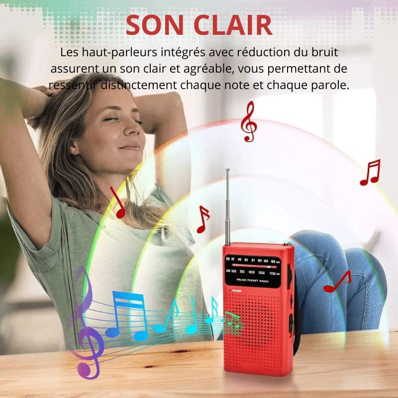 High Tech France Mini radio FM portable