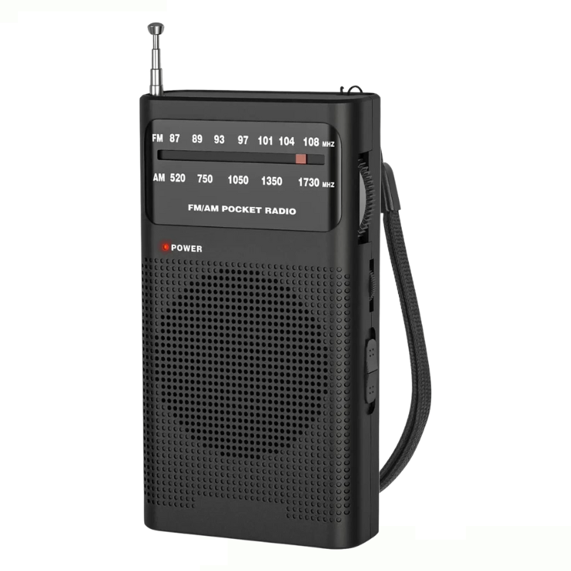 High Tech France Noir Mini radio FM portable