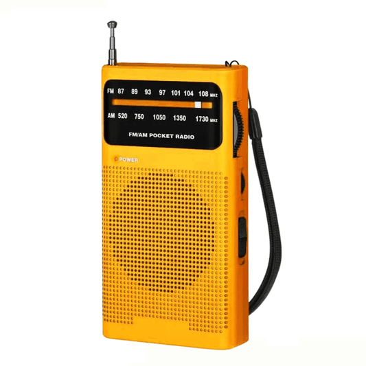 High Tech France Orange Mini radio FM portable