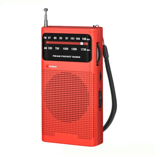 High Tech France Rouge Mini radio FM portable