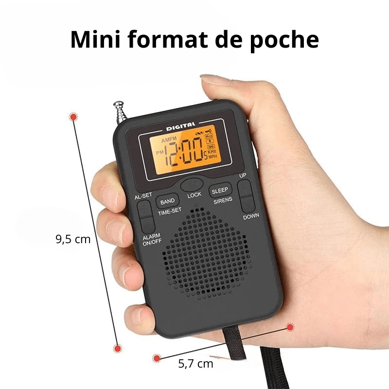 High Tech France Mini radio portable