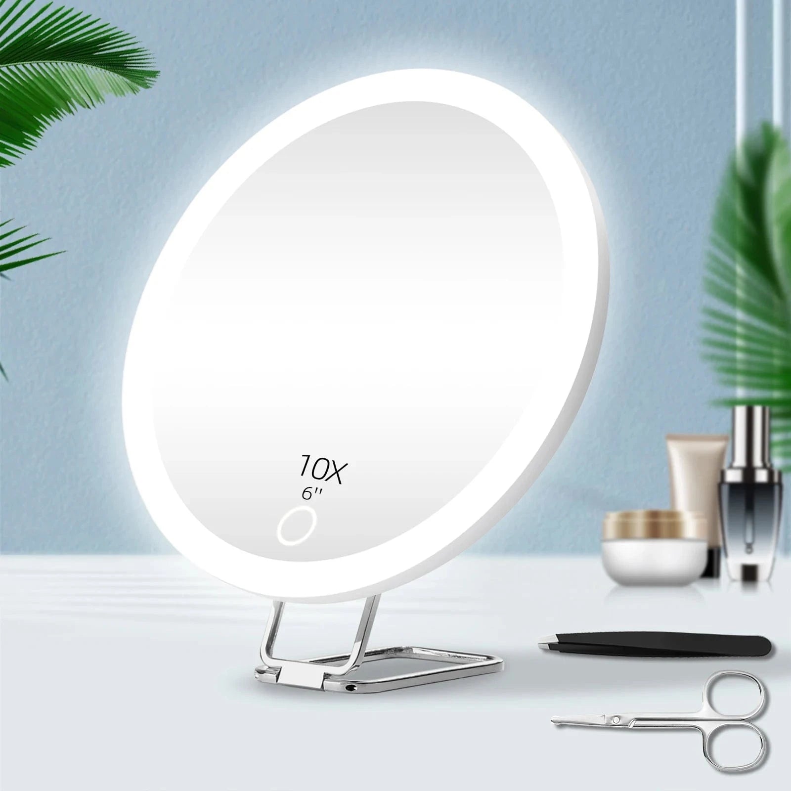 High Tech France miroir LED maquillage grossissement
