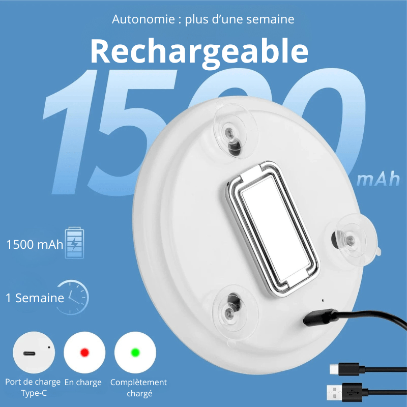 High Tech France Miroir LED maquillage grossissement