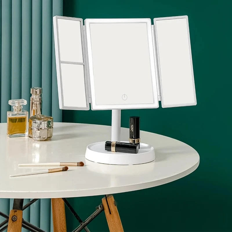 High Tech France Miroir LED maquillage pied