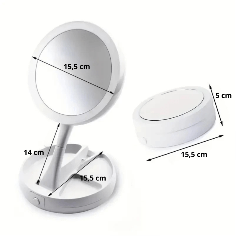 High Tech France Miroir LED maquillage X1 X10