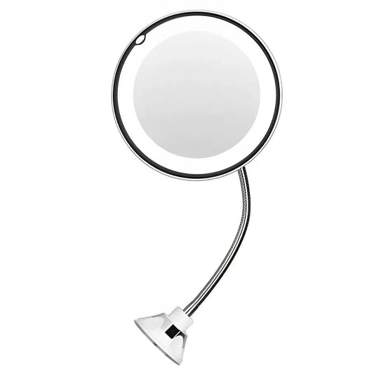 High Tech France Miroir maquillage LED ventouse