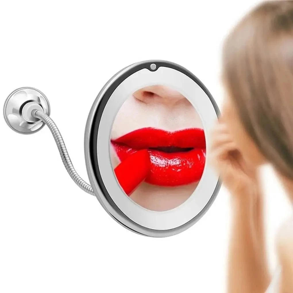 High Tech France Miroir maquillage LED ventouse
