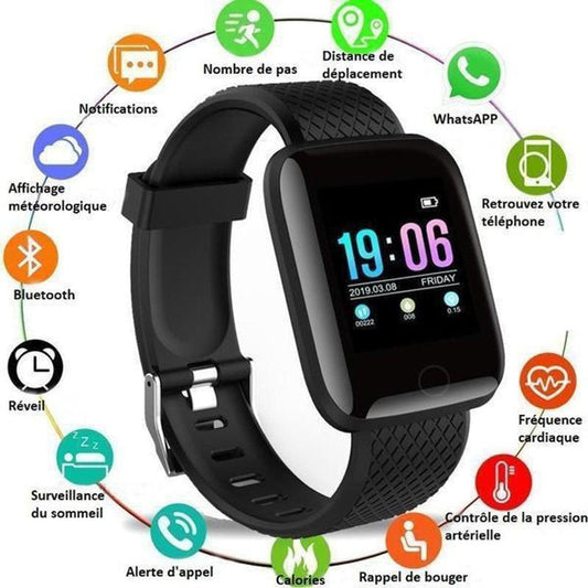 High Tech France™ Montre connectée avec téléphone