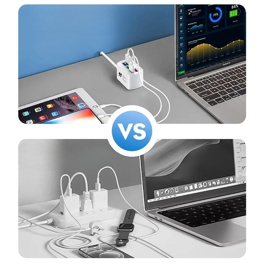 High Tech France™ Multiprise avec USB charge rapide
