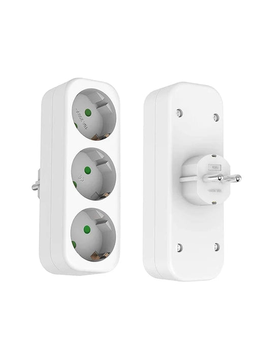 High Tech France™ Multiprise murale 3 prises