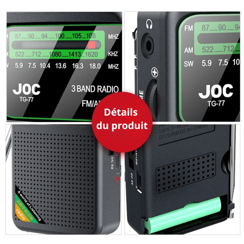 High Tech France Radio portable de poche