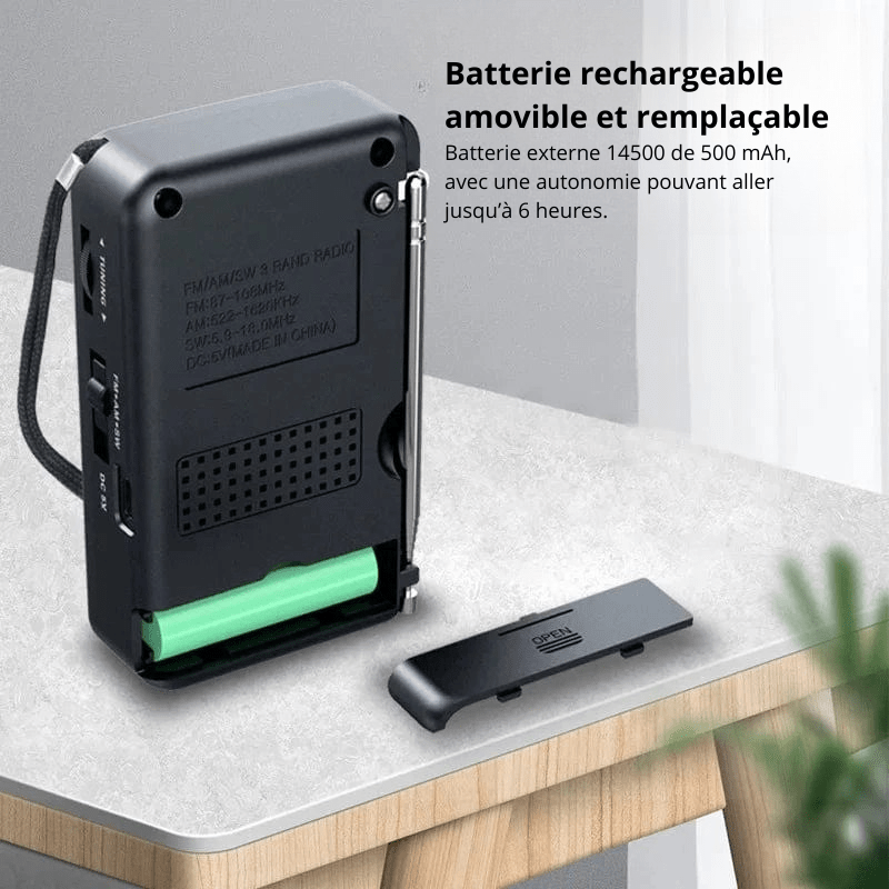 High Tech France Radio portable de poche