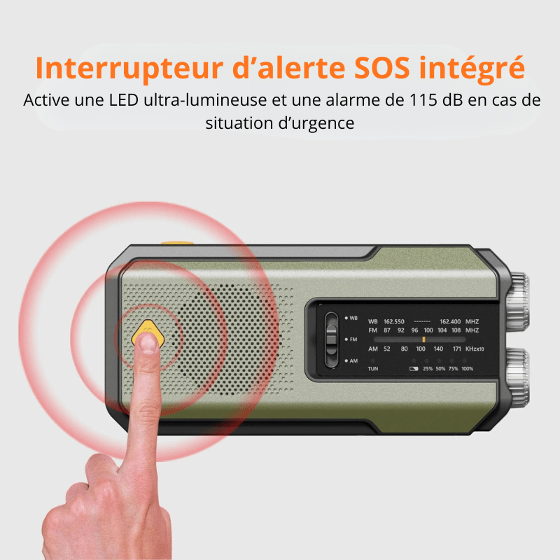 High Tech France Radio portable de survie