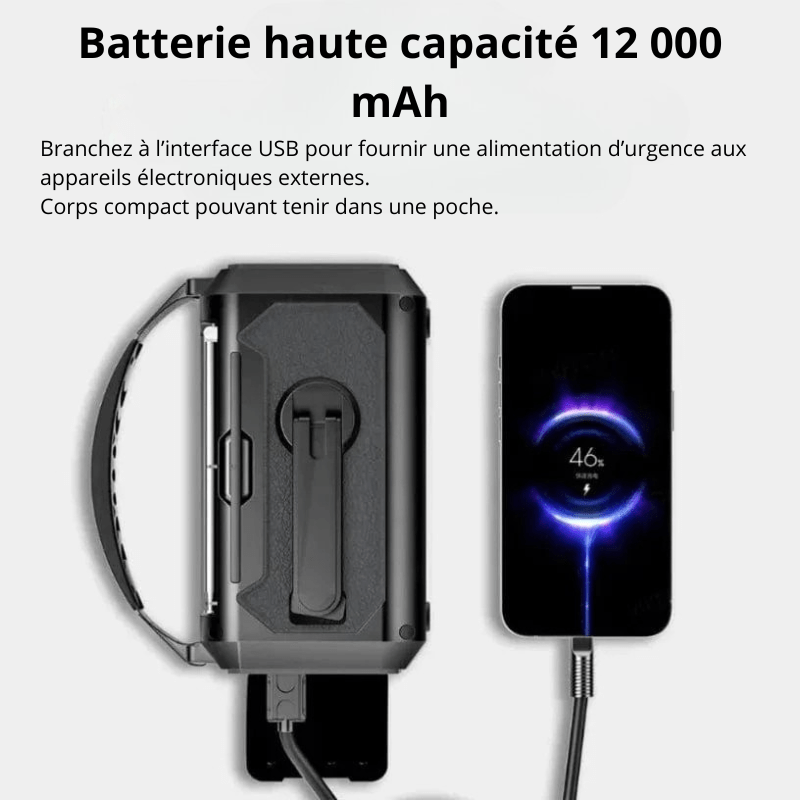 High Tech France Radio portable de survie solaire