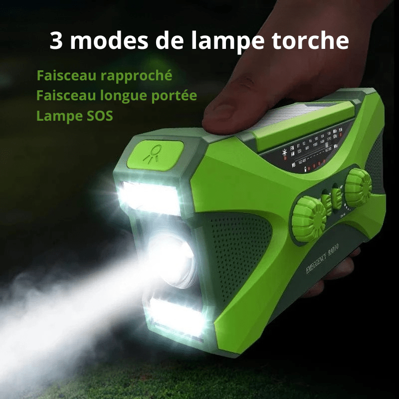 High Tech France Radio portable dynamo survie