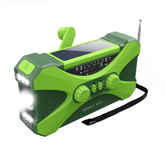 High Tech France Vert Radio portable dynamo survie
