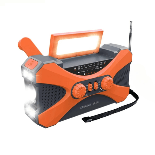 High Tech France Orange Radio portable dynamo survie