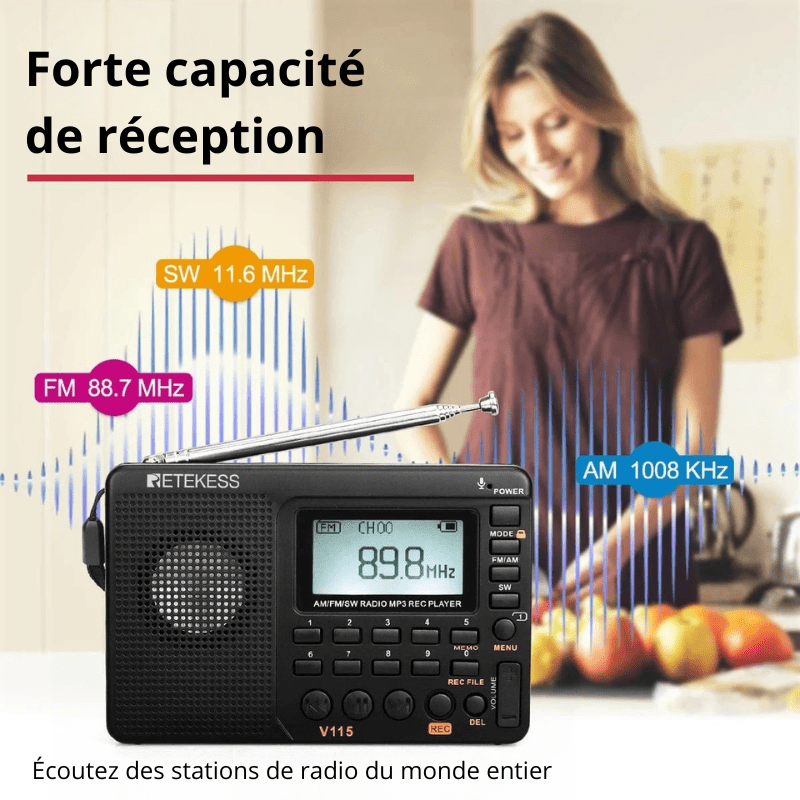 High Tech France Radio portable numérique