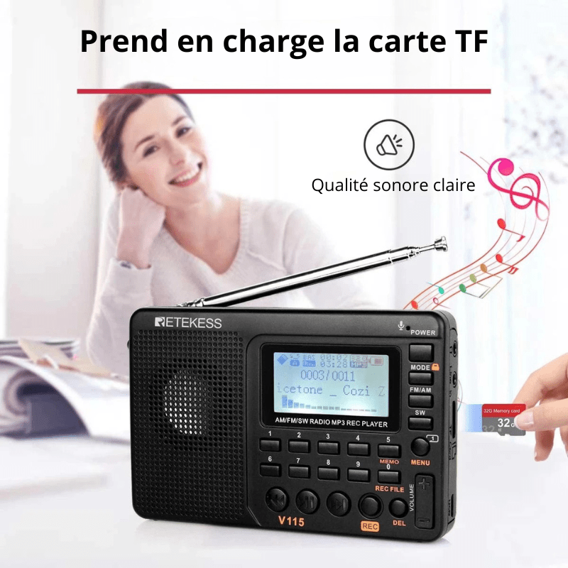 High Tech France Radio portable numérique