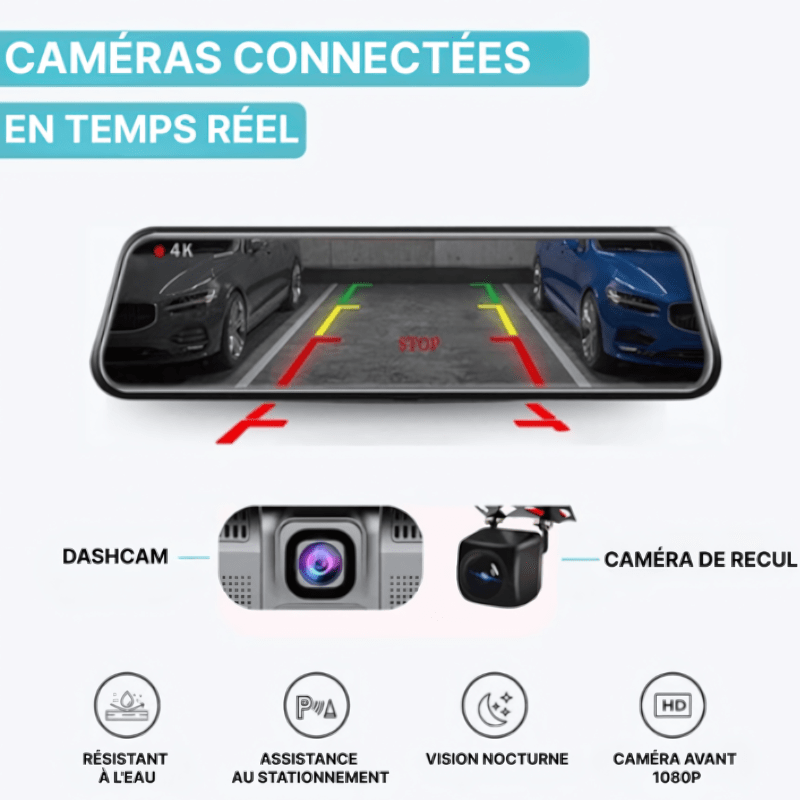 High Tech France™ Rétroviseur Carplay