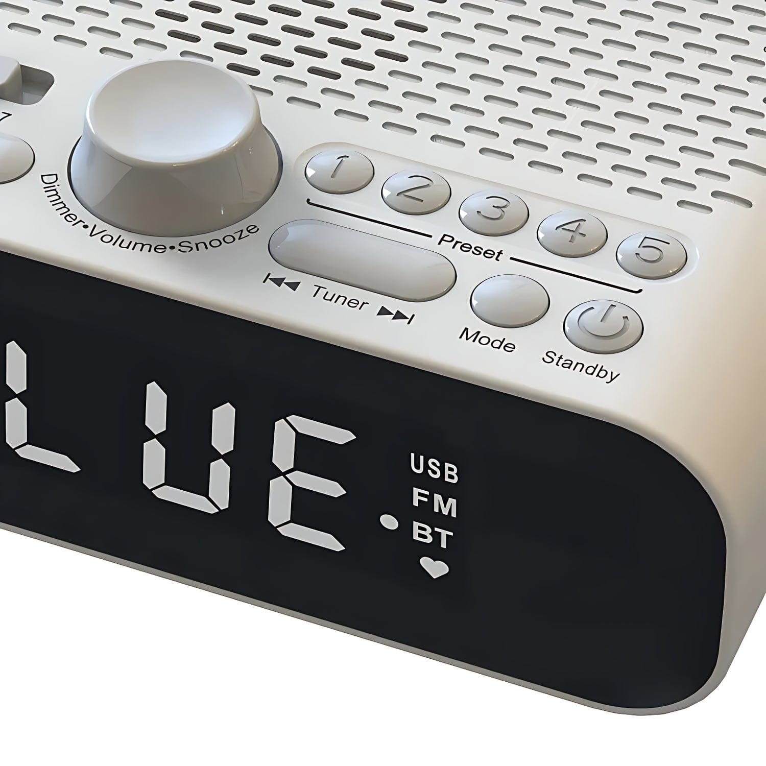 High Tech France Réveil simple avec radio pour senior