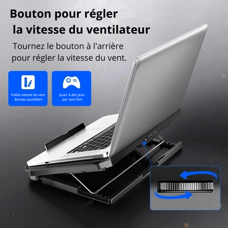High Tech France Support refroidisseur pc portable