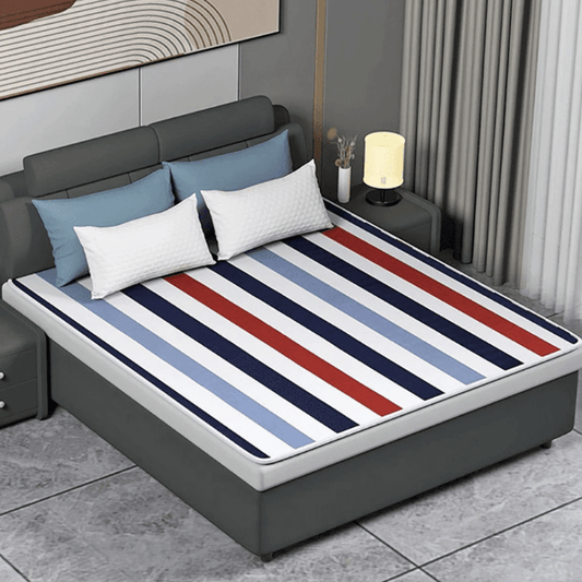 High Tech France Surmatelas chauffant rayé 70x150 120x150