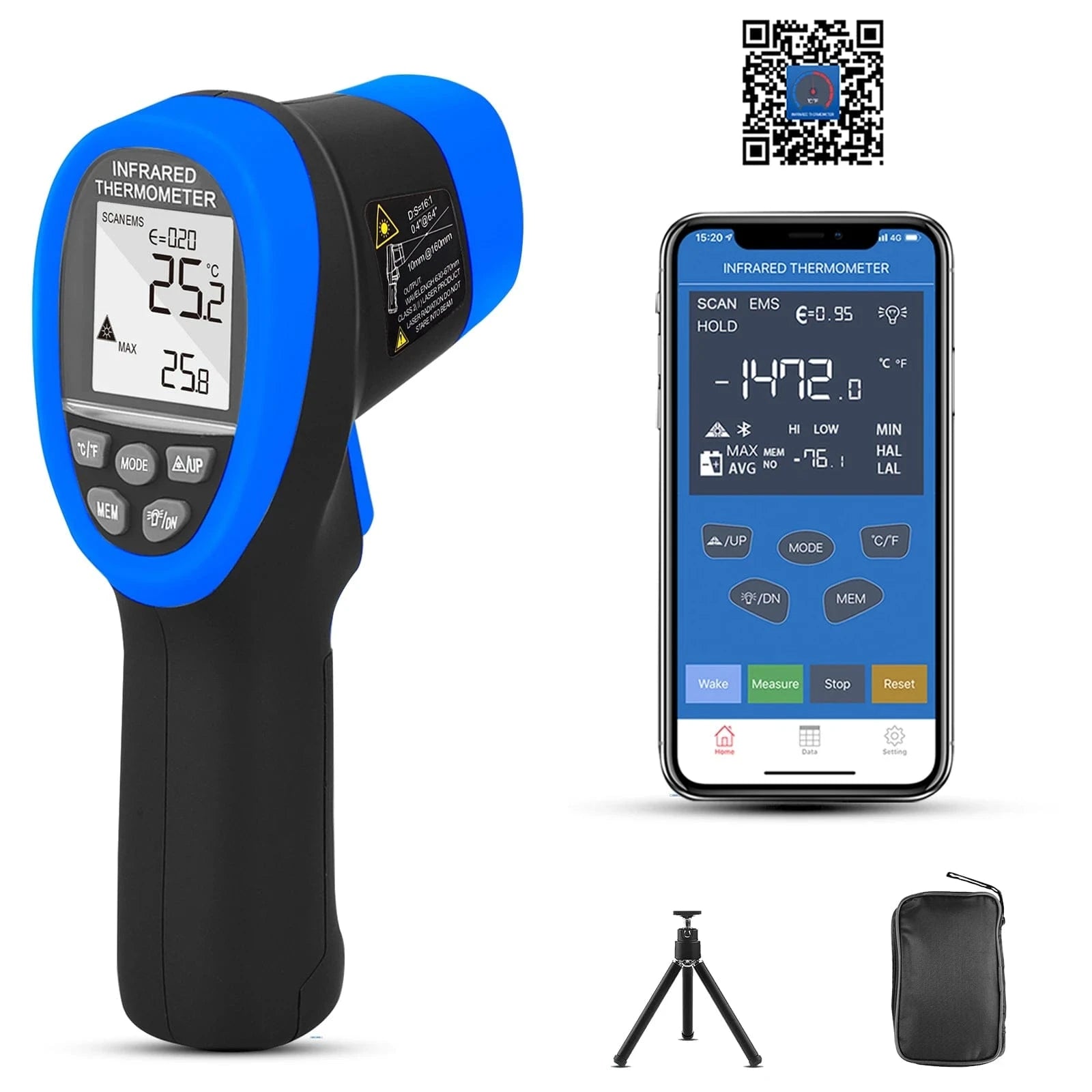 High Tech France Blue / CHINA Thermomètre à infrarouge
