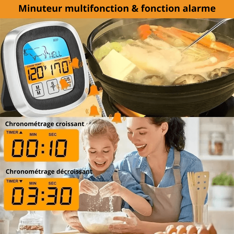 High Tech France Thermomètre cuisine professionnel