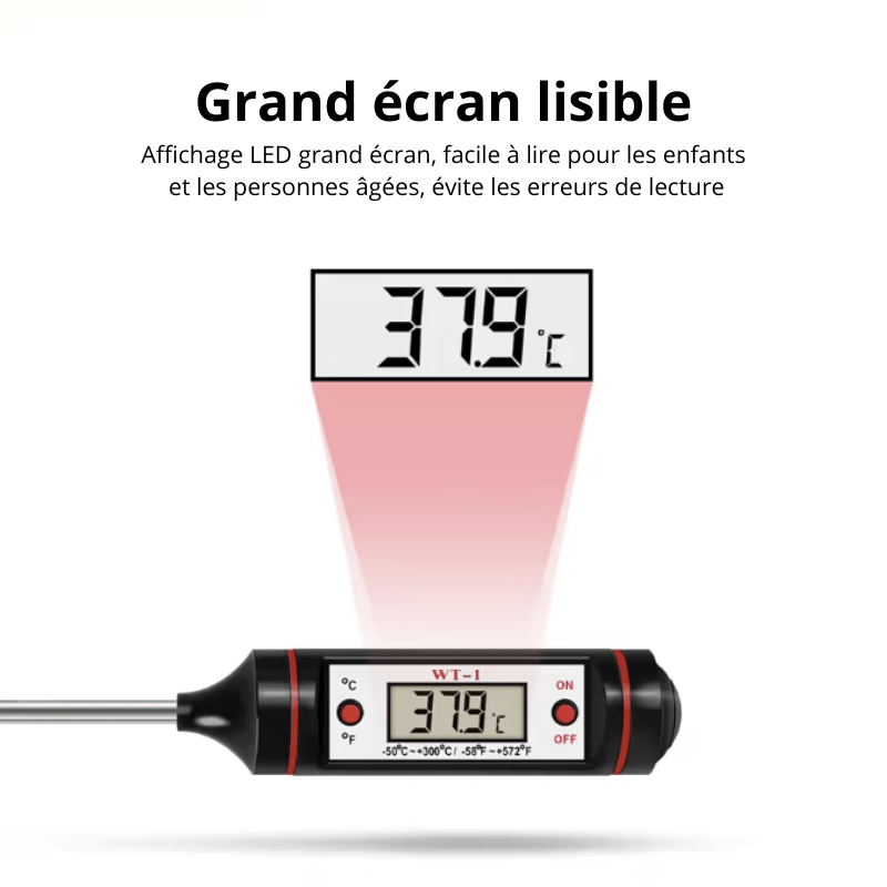 High Tech France Thermomètre digital cuisine