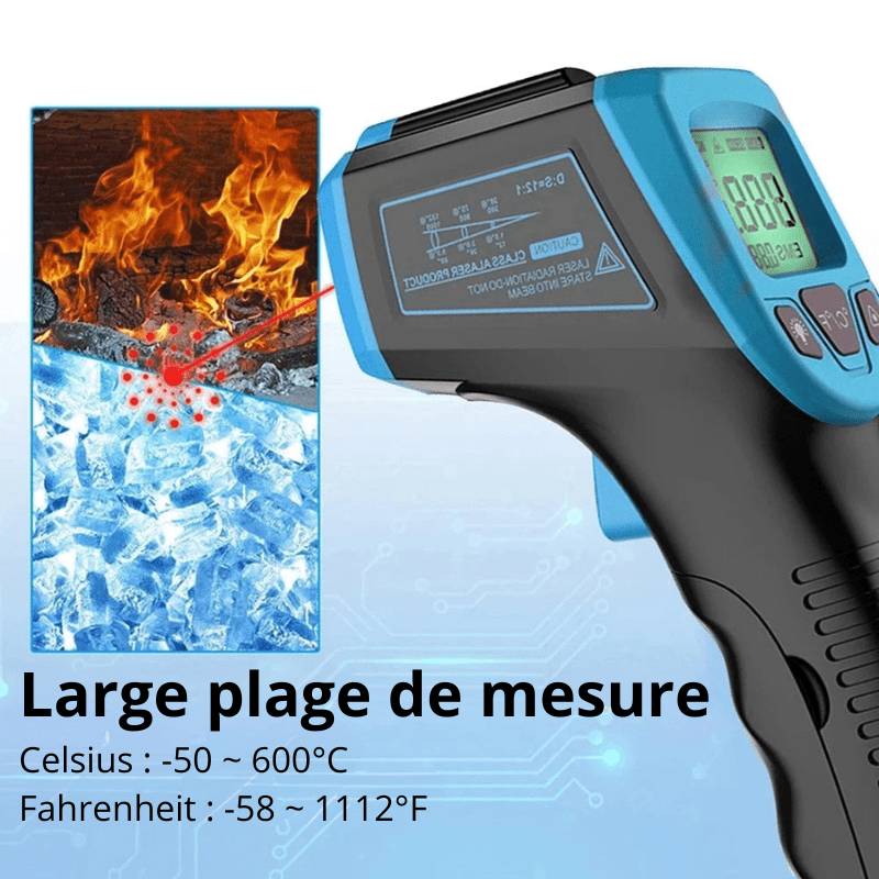 High Tech France Thermomètre infrarouge cuisine