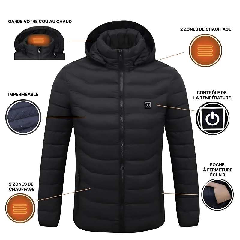 High Tech France Veste chauffante pour femme et homme